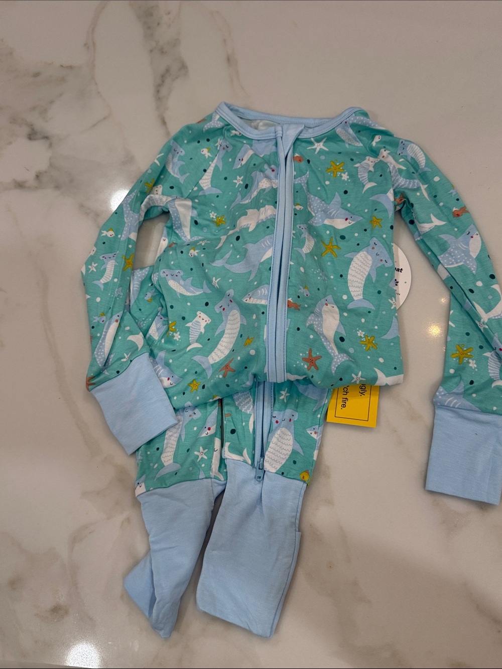 Little Sleepies NWT - shark soirée zippy - 18-24 months